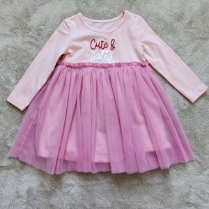 Okie Dokie Toddler Girls Long Sleeve Tutu Dress